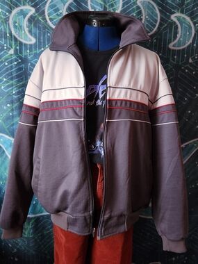 Vintage Oshman’s zip-up track jacket 🏁 XL